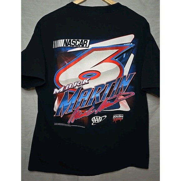 NASCAR Mark Martin #6 Tennessee River T-Shirt, Sz XL, Double Sided, Blue, Roush - Picture 4 of 8